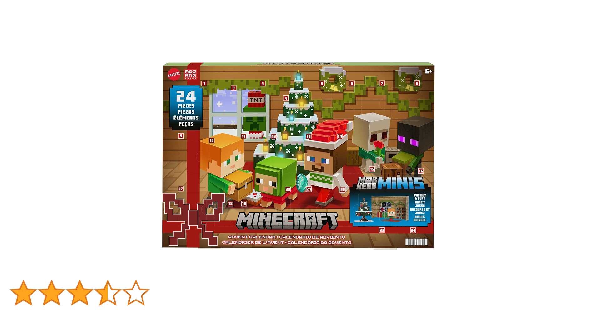 Amazon.co.jp: Mattel マインクラフト モブヘッド ミニ アドベント